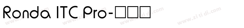 Ronda ITC Pro字体转换